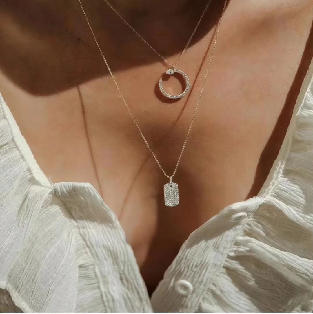 Vive Amari's Trendy Dainty Chokers Necklace for Women Geometric Design Stacks Necklaces Girlfriend Party Accessories Bijoux P67