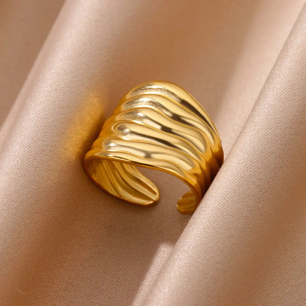 Irregular Geometric Chunky Open Rings