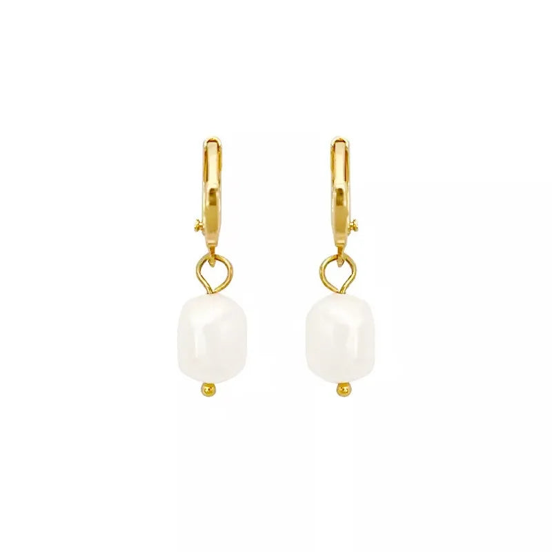 Gold Plated Silver Plated Pearl Earrings with Pearl Dangle Earrings For Women Fashion Jewelry For Women Wedding Gift For Women