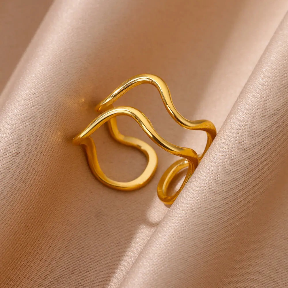 Irregular Geometric Chunky Open Rings