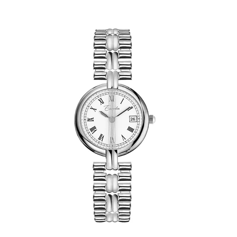 Vintage small gold watch round dial bracelet quartz watch stainless steel elegant woman watch for women gift Relogio Feminino