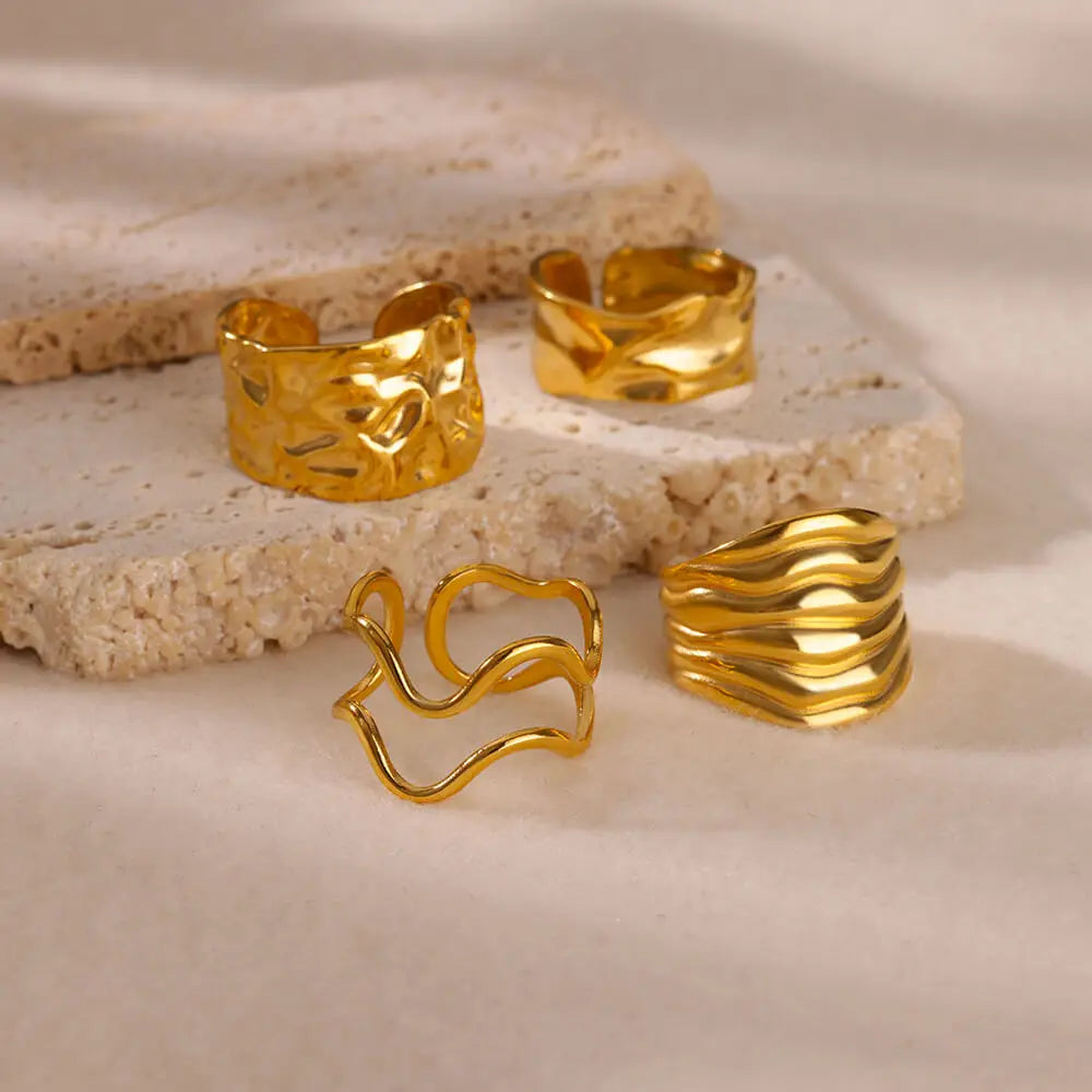 Irregular Geometric Chunky Open Rings