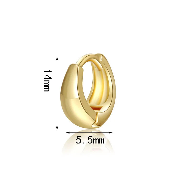 Three earrings, elegant, sexy and cute, made of copper for a lady, paired with a simple, everyday, party, wedding, gold and silv
