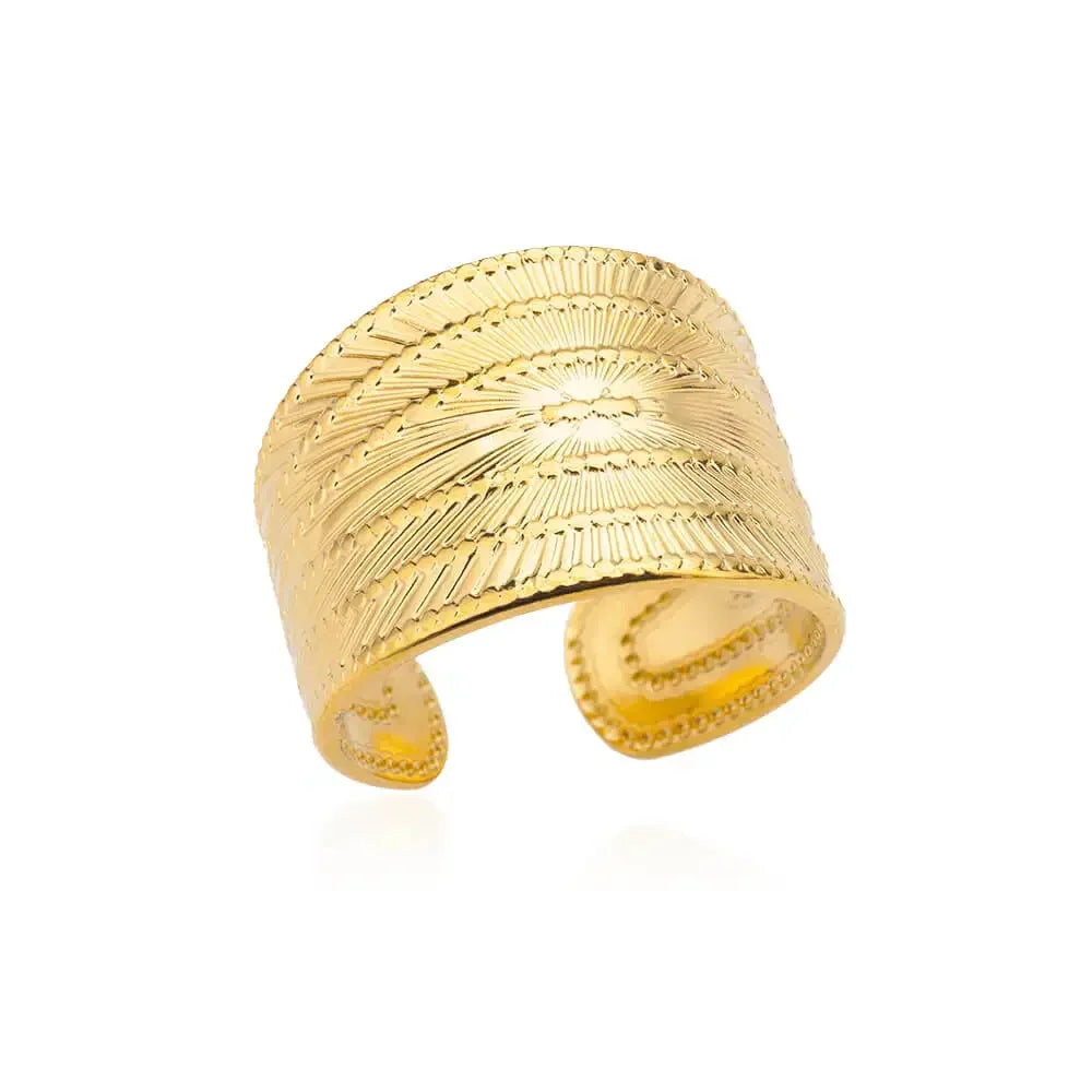 Stainless Steel Rings for Women Aesthetic Heart Gold Color Rings Vintage Waterproof Wedding Jewelry Prom Accessories Gift