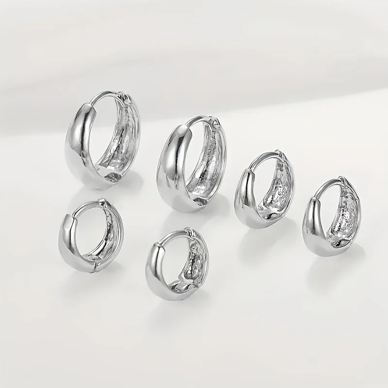 3-Piece Gold & Silver Earring Set – Vive Amari & Co.