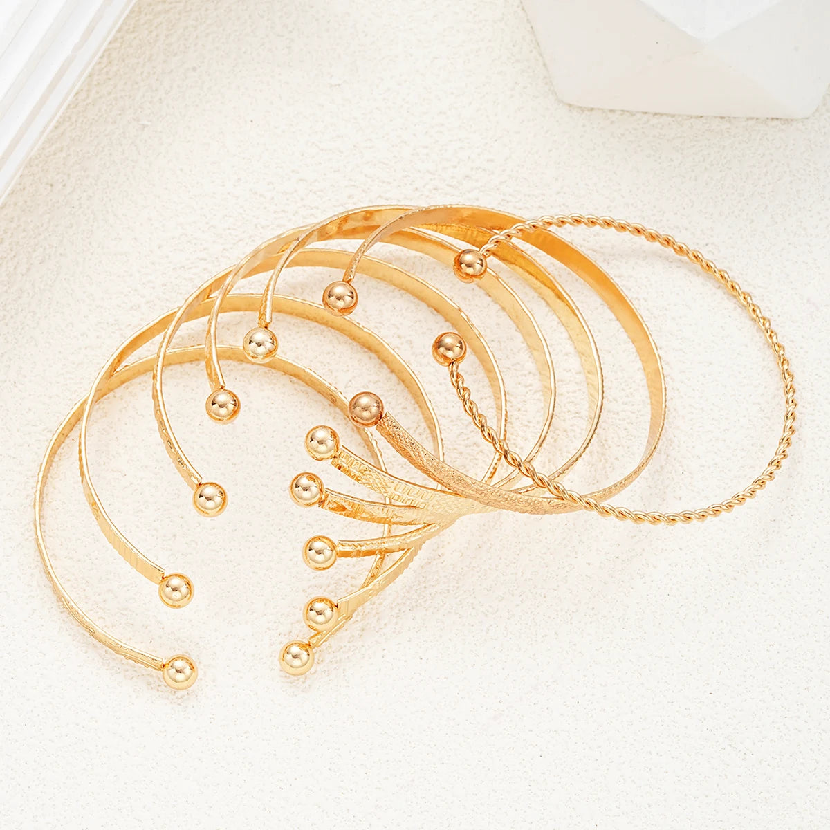 7-Piece Gold Bracelet Set – Vive Amari & Co.