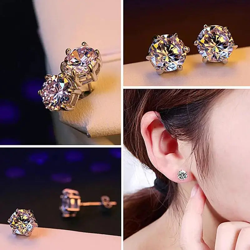Jewelry Set for Wedding 925 sterling silver chains Necklace Earring For Women Gemstone Rings Party Jewelry Sets